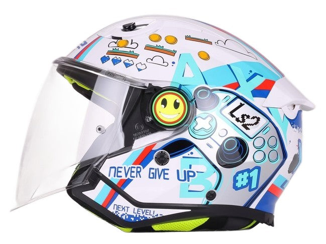 Children's Motorcycle Helmet LS2 OF622 FUNNY II NEXT LEVEL Open Size M Packaging status original