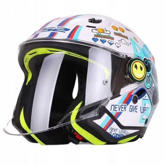 Children's Motorcycle Helmet LS2 OF622 FUNNY II NEXT LEVEL Open Size M