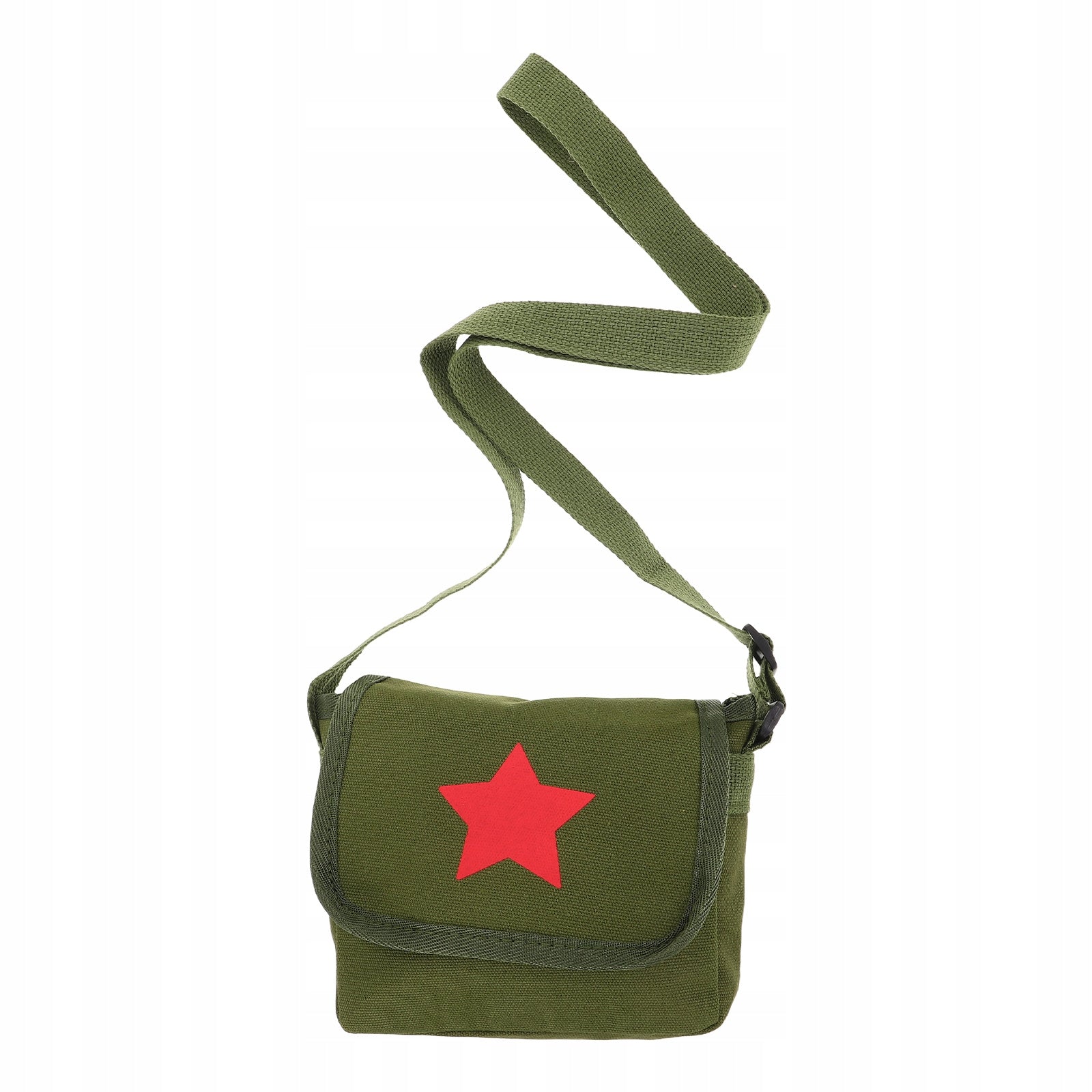 Children's Retro Canvas School Bag with Crossbody Strap