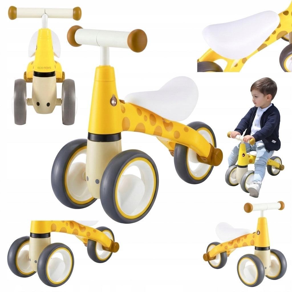 Children's Ride-On Running Bike Lightweight EVA Wheels Giraffe Year Gift