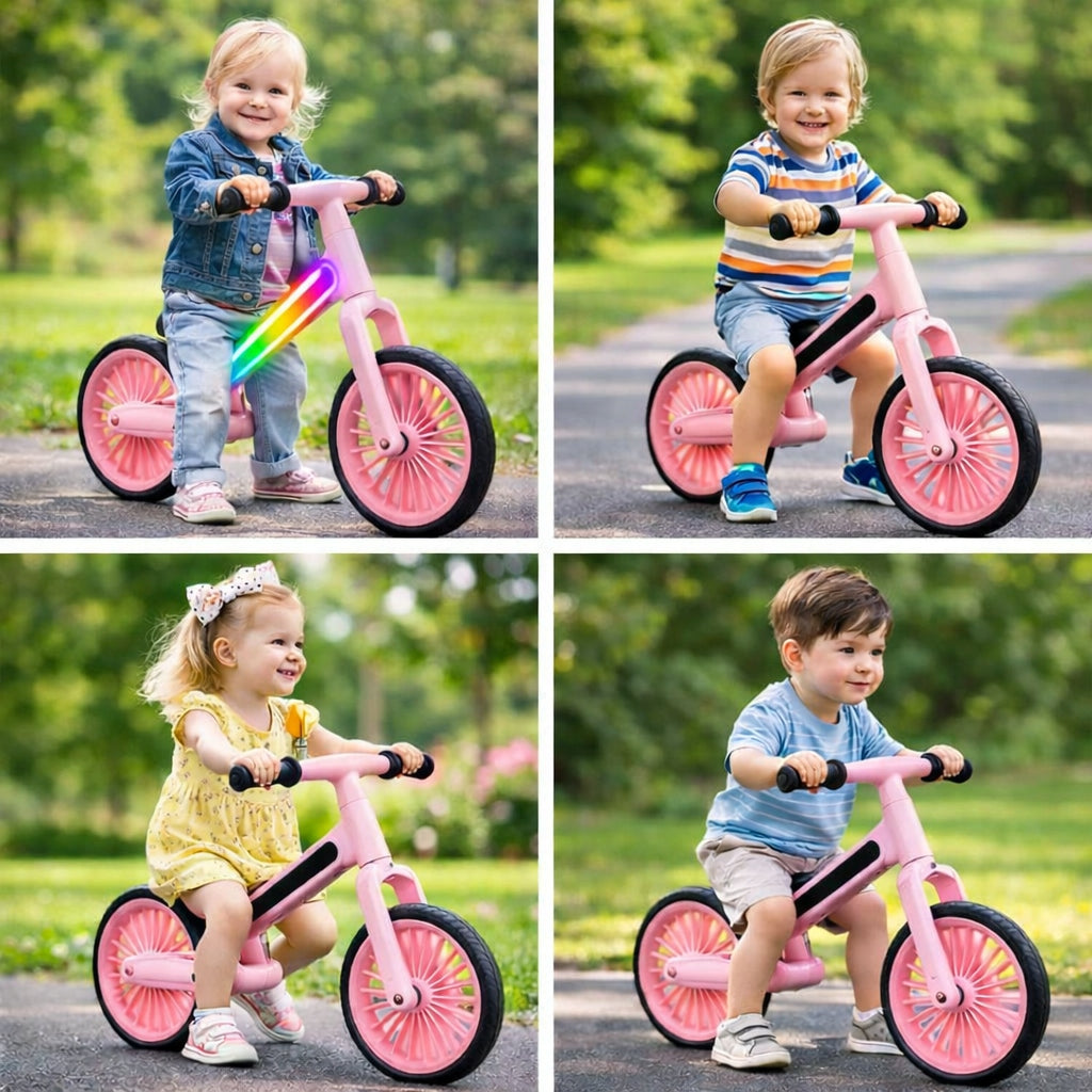 Children's Running Bike 12" LED Lightweight Adjustable Seat 2+ Frame other