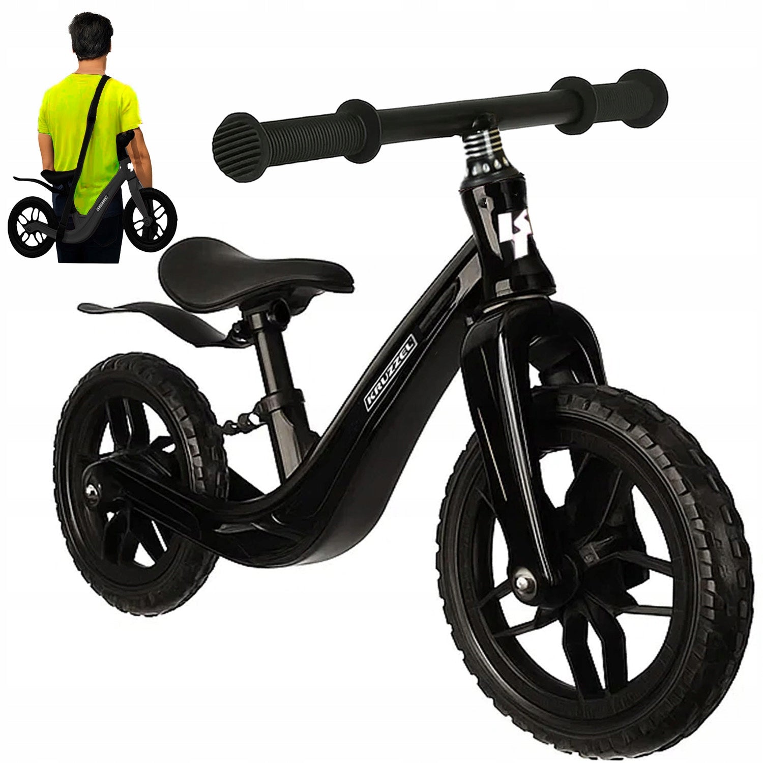 Children's Running Bike 2+ Children's Bike Lightweight Wheels 12" Shoulder Strap