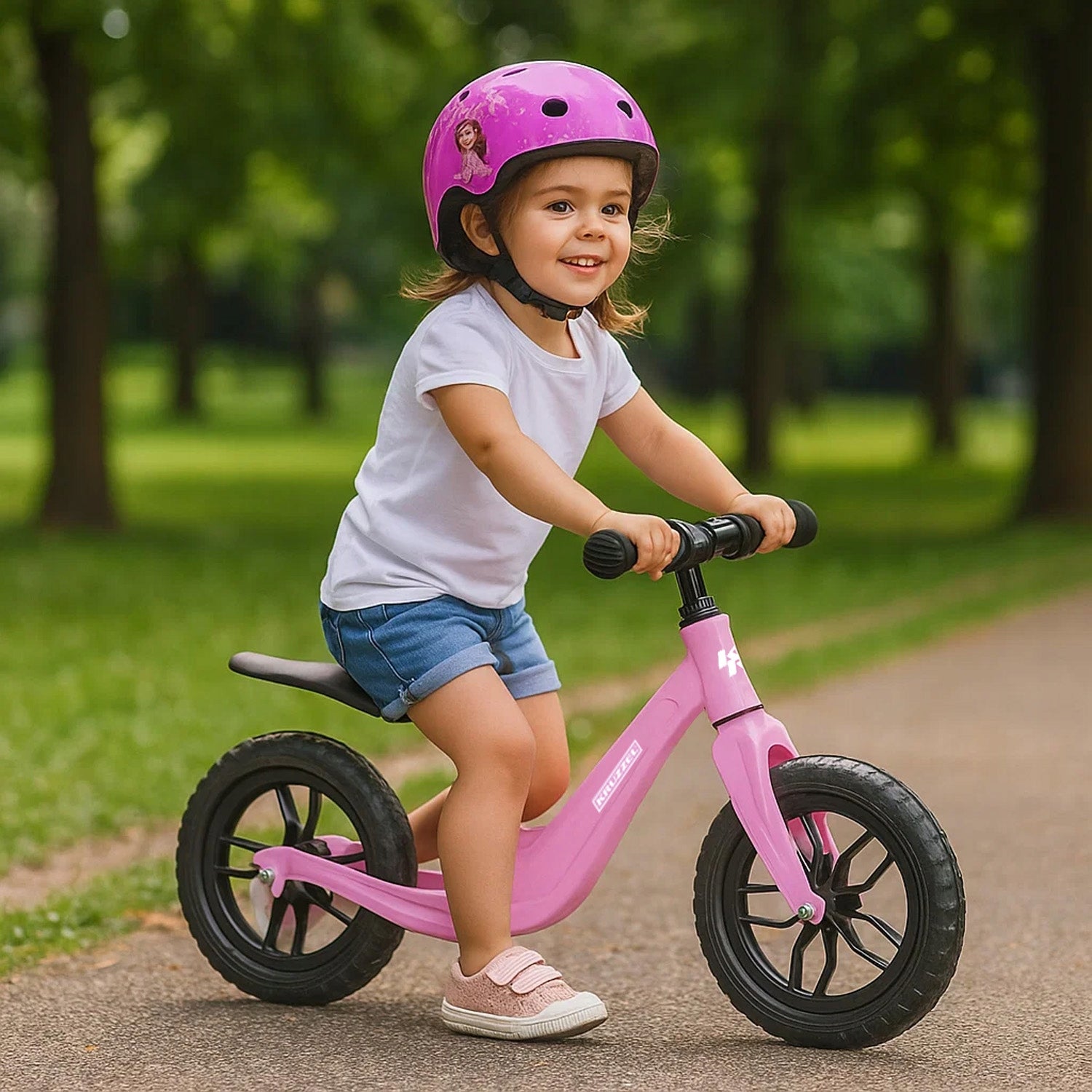 Children's Running Bike 2+ Children's Bike Wheels 12" Lightweight Shoulder Strap Model Rowerek Biegowy dla Dzieci 2+ Rower Dziecięcy