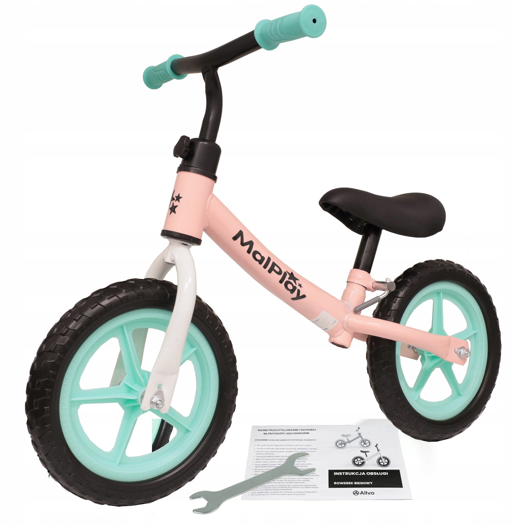 Children's Running Bike Bicycle Walker Wheels EVA 12'' FOR 2 YEAR OLD Color pink green