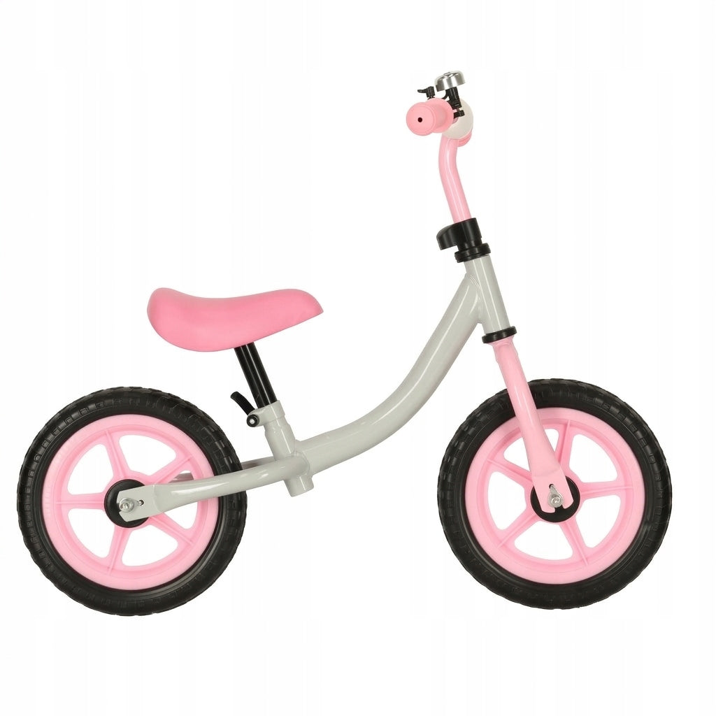 Children's Running Bike Lightweight Rejectable 1,8kg Foam Wheels Grey Pink Brand no brand