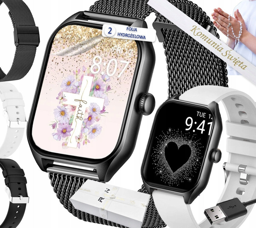 Children's SMARTWATCH for Communion Rubicon SMS STEPS PL 3 STRIPS INCLUDED