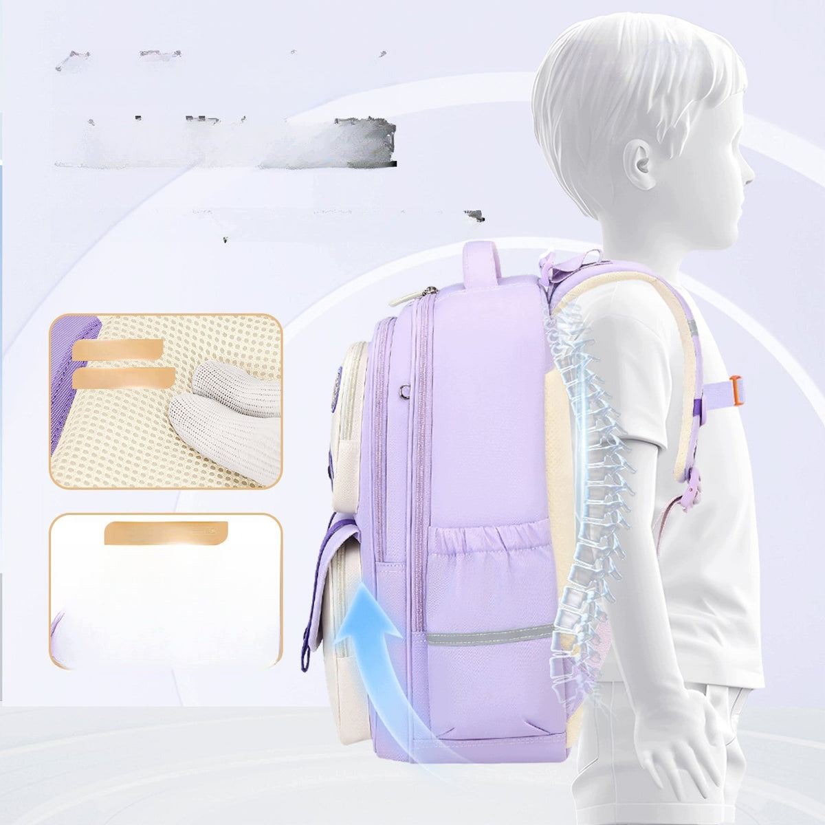 Children's School Backpack 1-6 Class Large Capacity Relieving Brand no brand