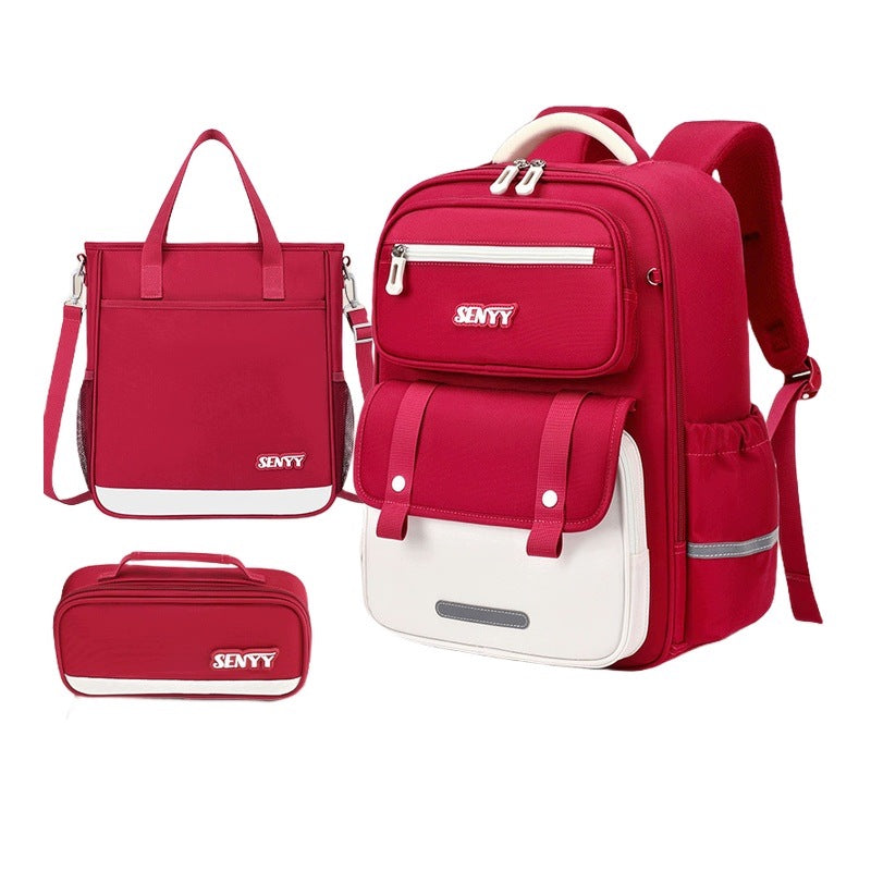 Children's School Backpack 1-6 Classes Lightweight Relieving Large Capacity