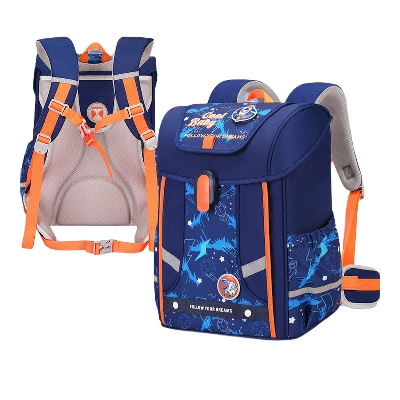 Children's School Backpack 3-6 Years Blue Spacious Lightweight Resistance