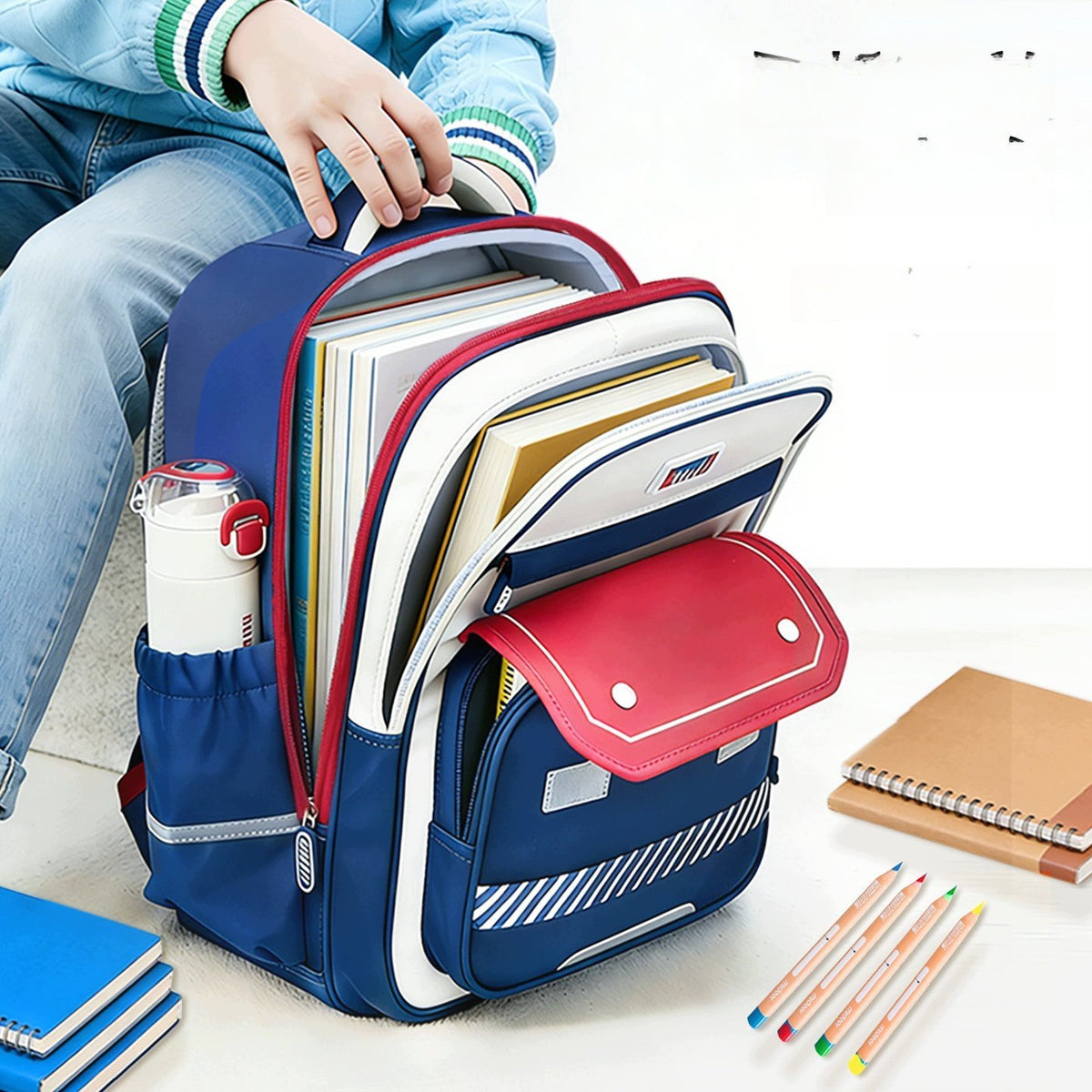 Children's School Backpack Spacious Lightweight Relieving Pink Small For Brand no brand