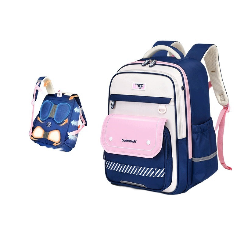 Children's School Backpack Spacious Lightweight Relieving Pink Small For