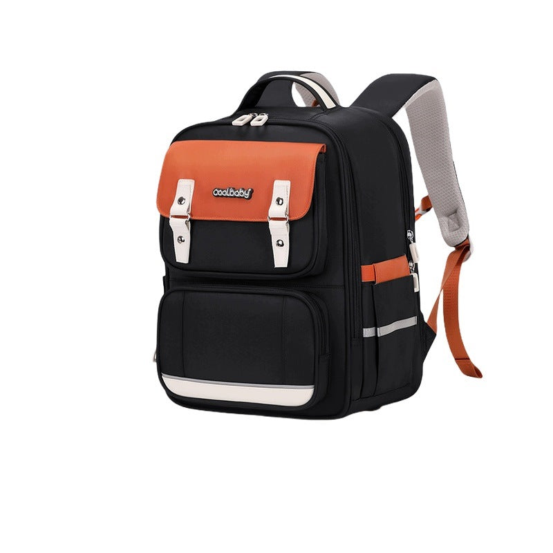 Children's School Backpack for Boys and Girls Black Brown