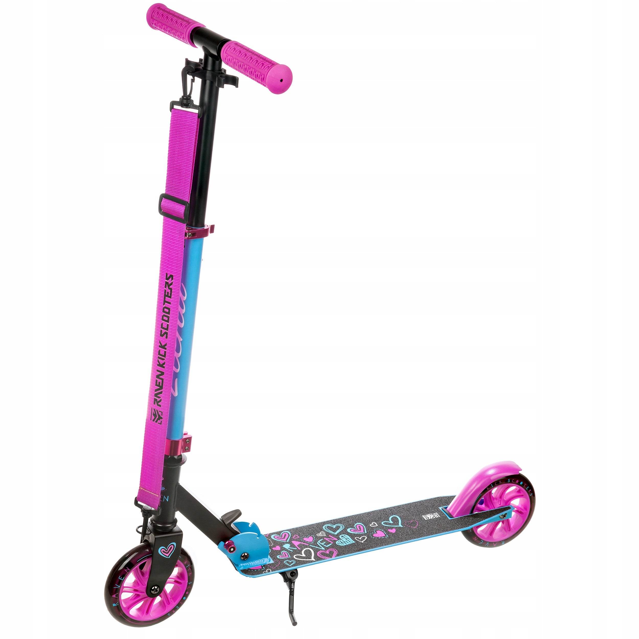 Children's Scooter Folding RAVEN Elena Black 145mm LED Wheels EAN (GTIN) 5903576069721