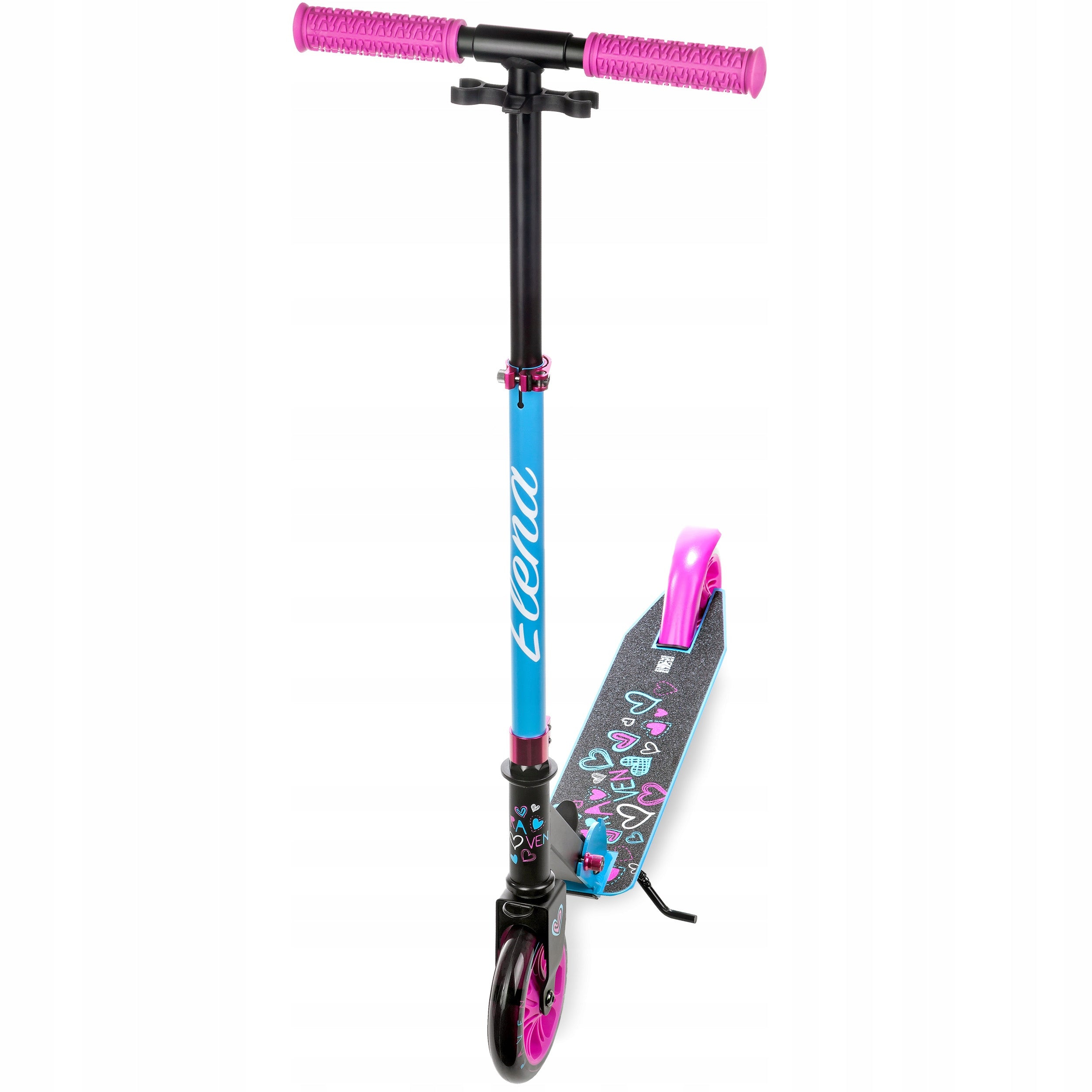 Children's Scooter Folding RAVEN Elena Black 145mm LED Wheels Kind two-wheeled