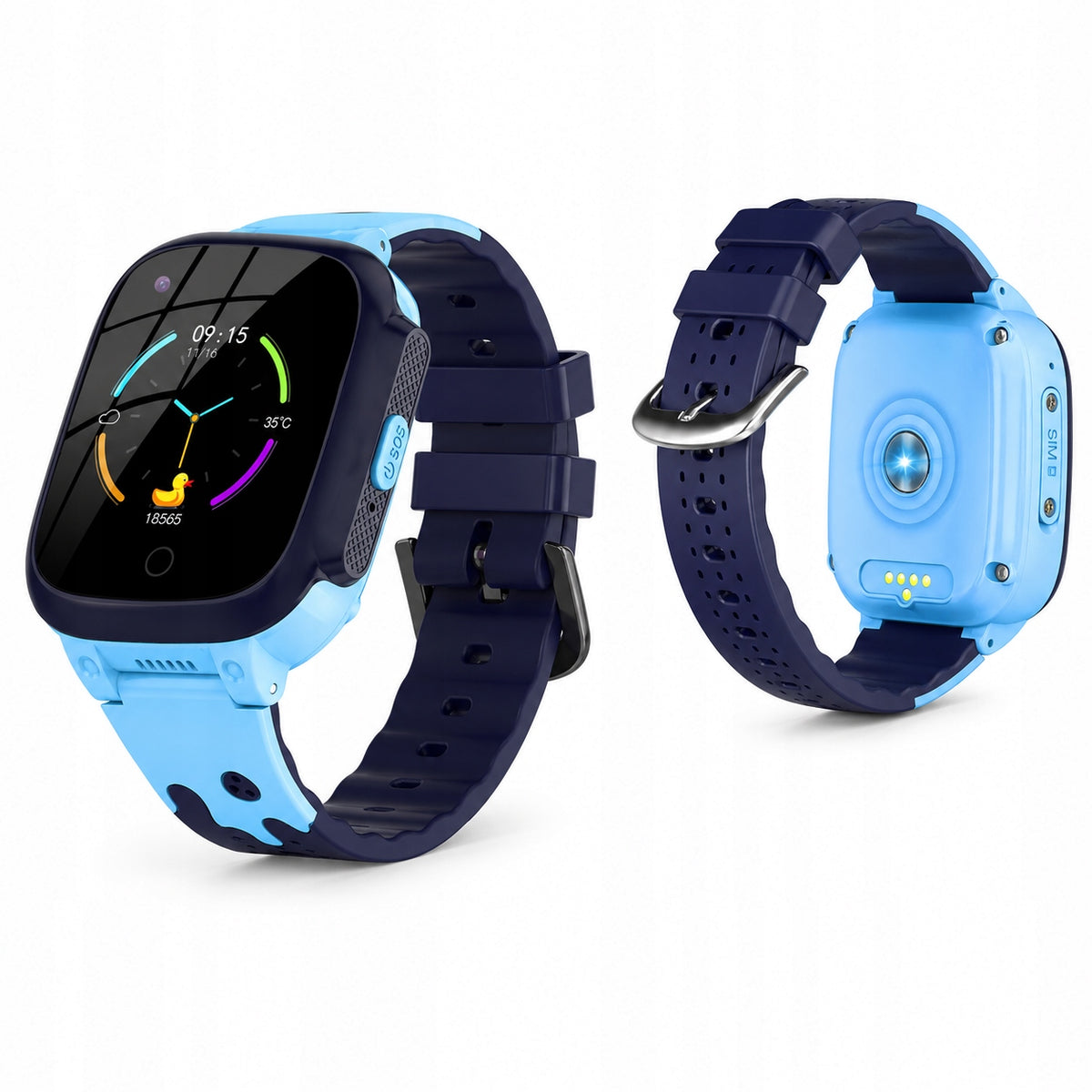 Children's Smartwatch GPS 4G LTE Camera SOS Video Calling Blue Brand no brand