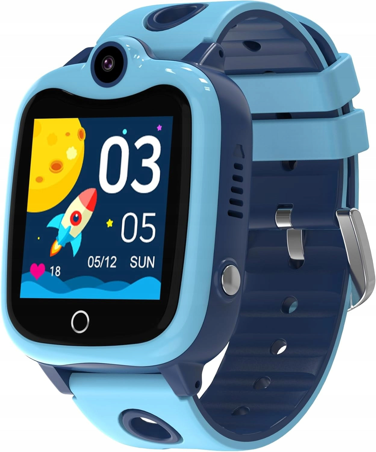 Children's Smartwatch with GPS and Phone - Waterproof IP68 Blue 4G 1559