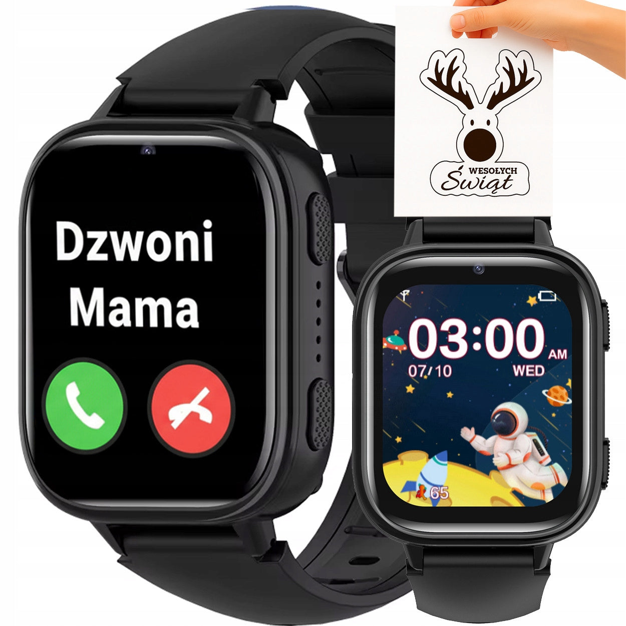 Children's Smartwatch with SIM Card, Games, Learning and Two Removable Straps