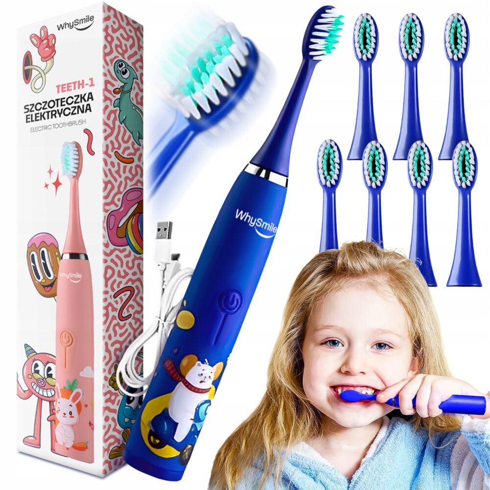 Children's Sonic Toothbrush Electric Toothbrush BEAR + 8 Tips
