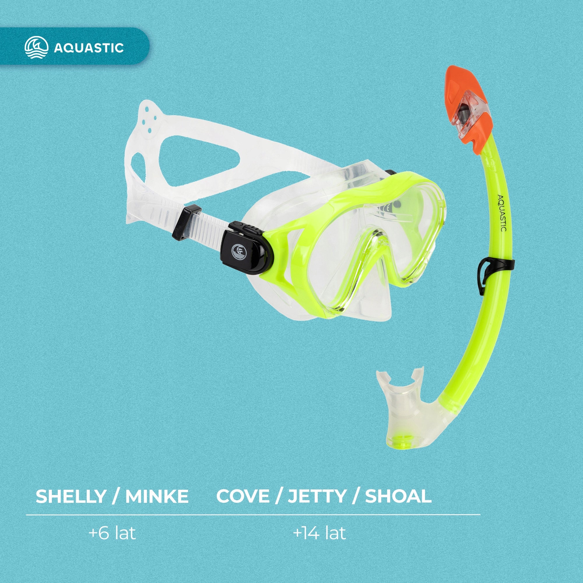 Children's Swimming Diving Set SNORKELING AQUASTIC MASK PIPE Brand Aquastic