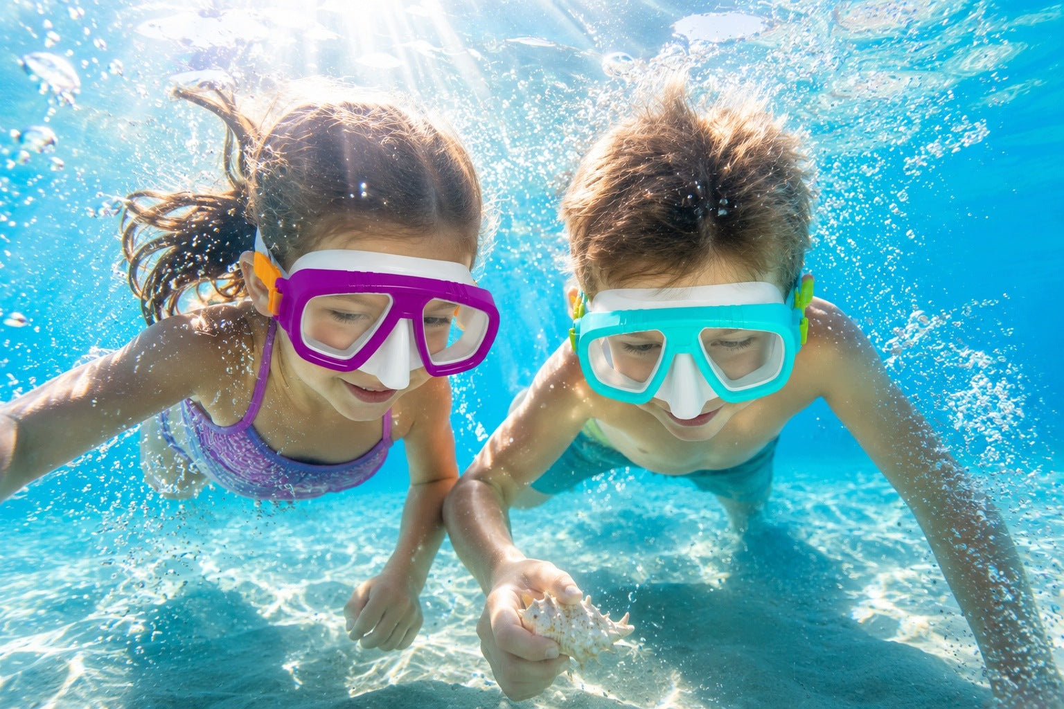 Children's Swimming Glasses 1 2 3 Years With UV Toe Adjustable Manufacturer code Okulary Maska do Nurkowania z Nosem 1 2 3 +