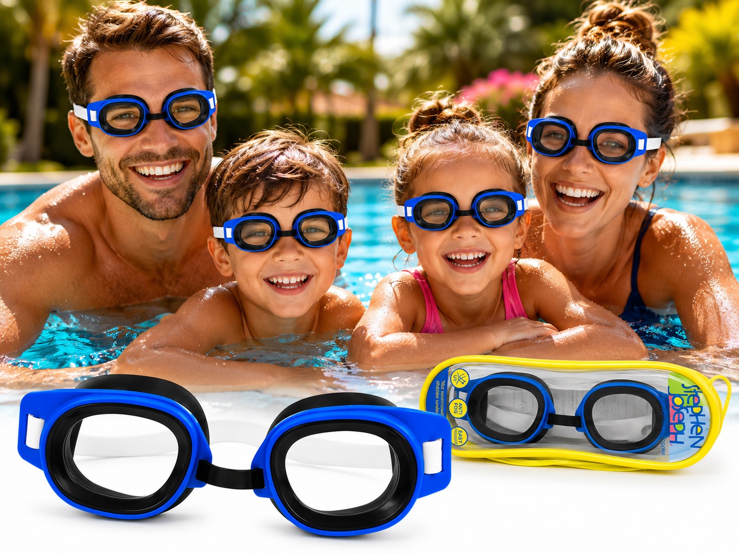 Children's Swimming Glasses for Swimming Pool SWIMMING POOL ANTI-FOG UV Case Brand no brand