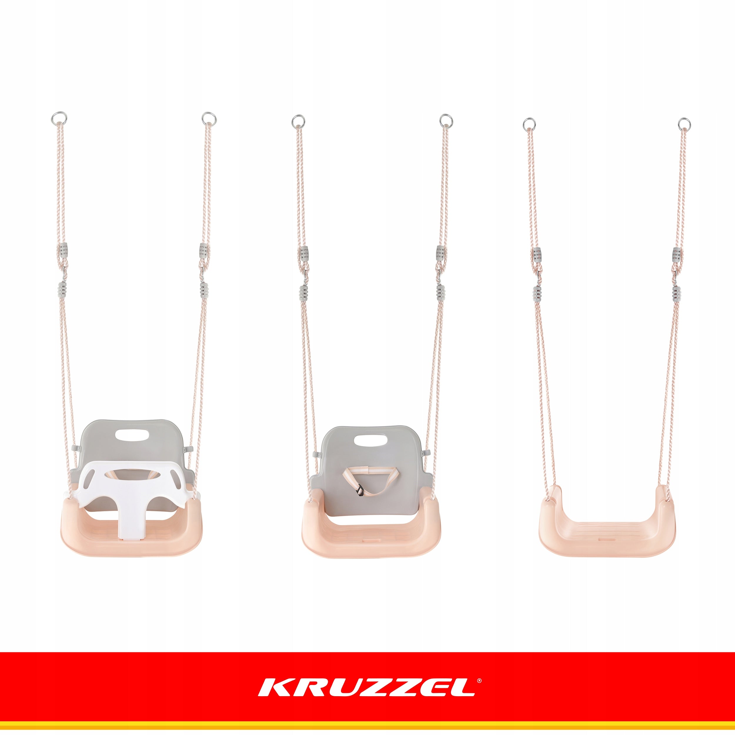 Children's Swing 3in1 Garden Strong for Home and Garden Grows with Baby Manufacturer code Huśtawka dla dzieci 3w1 szaro-beżowa