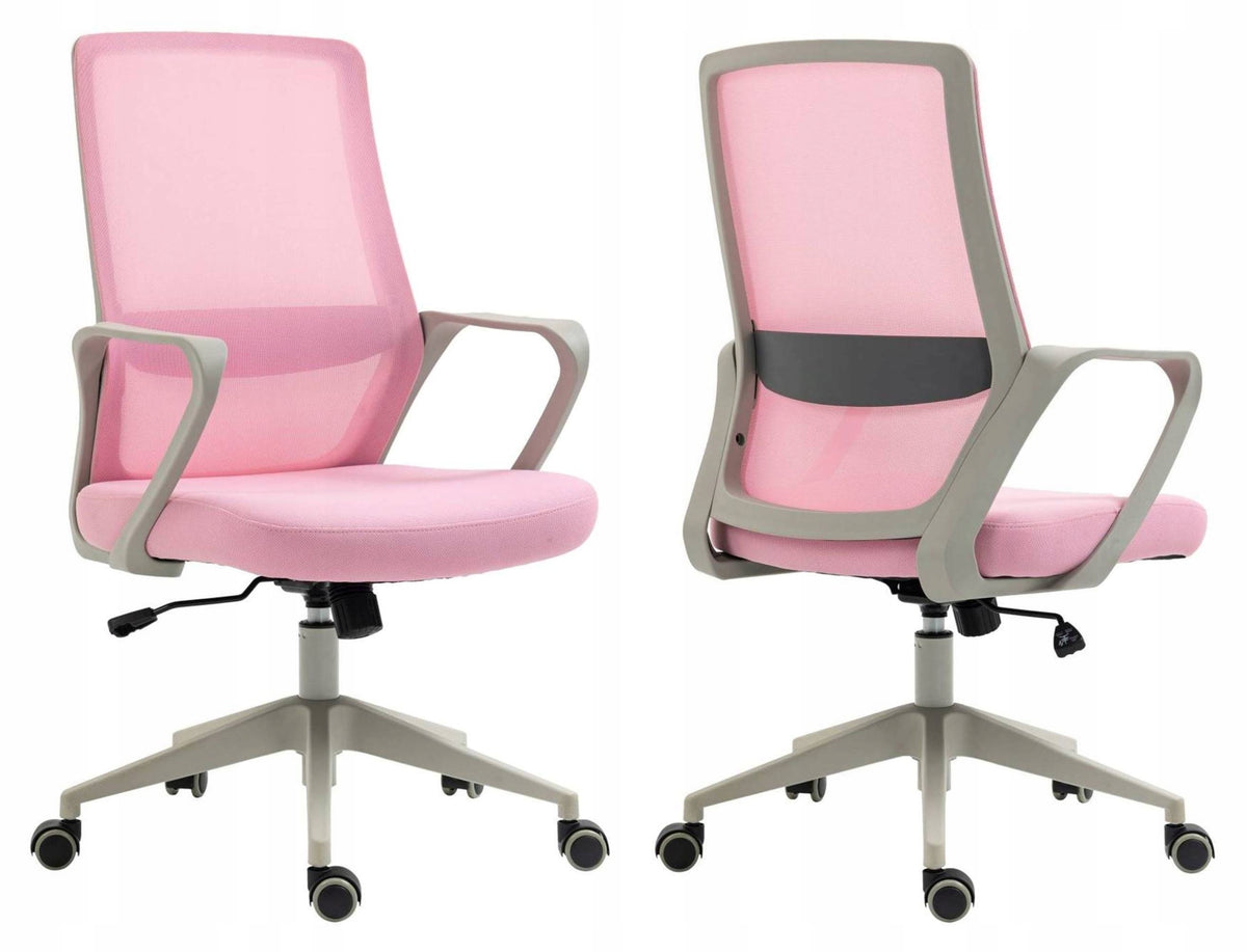 Children's Swivel Chair LOU Pink Mesh Fabric 110kg Office Brand no brand