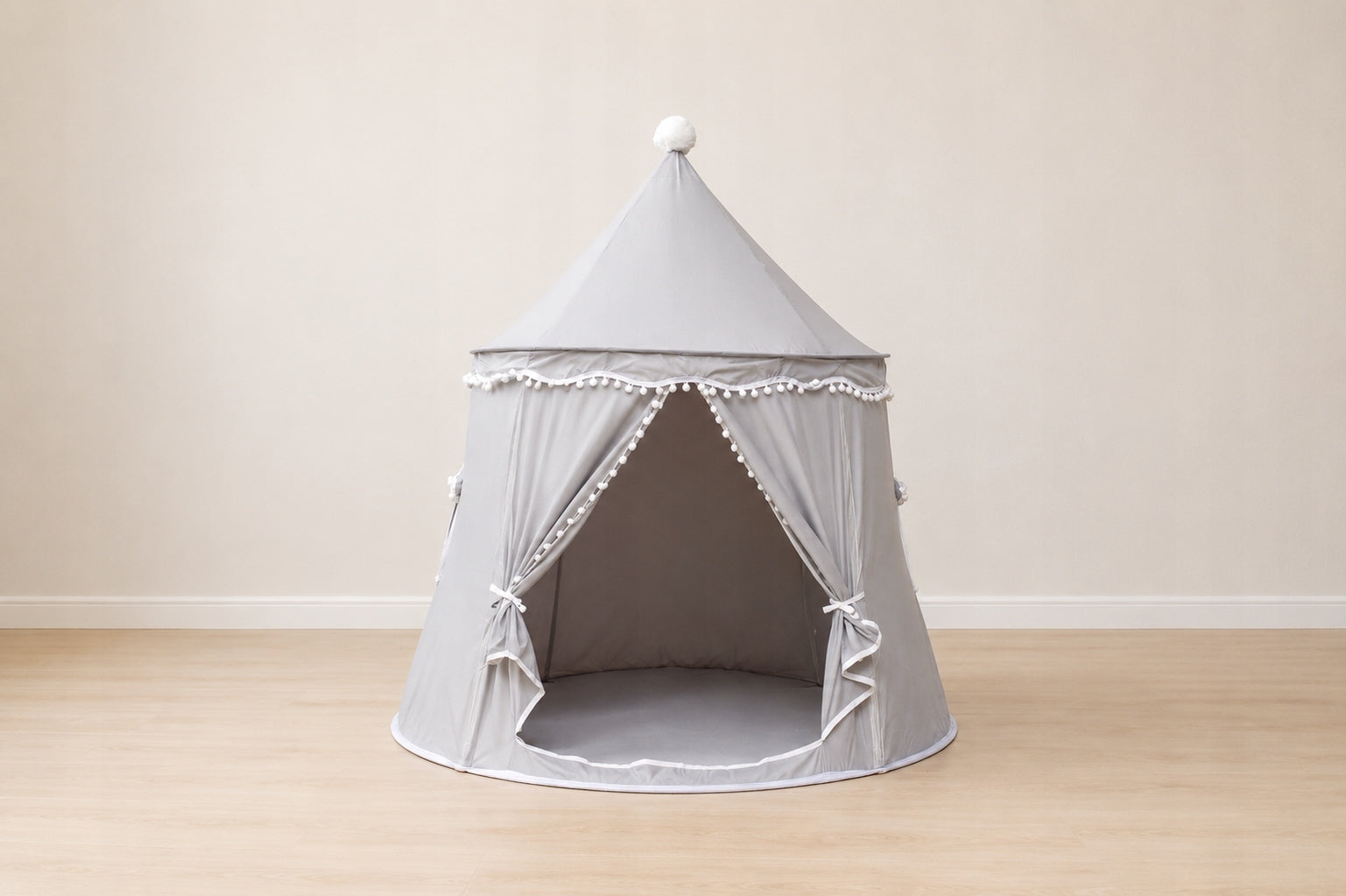 Children's TENT For Garden Room Home Castle Palace Folding Tipi Grey Brand Bestomi