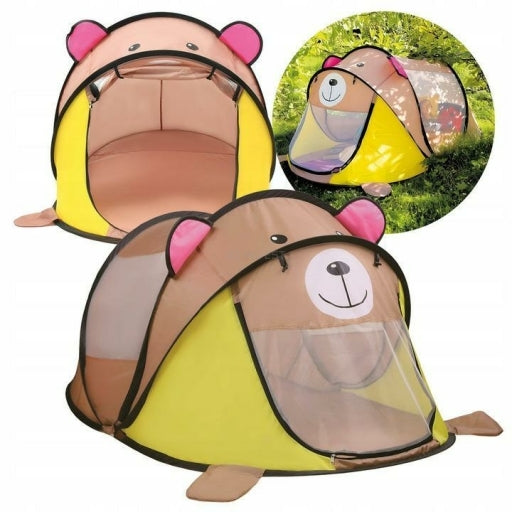 Children's Tent Bear XXL Garden Beach Self Deploying Cottage POPUP Packaging status original
