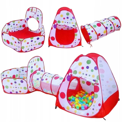 Children's Tent House for Garden Home Pool with Ball Tunnel Folding Du