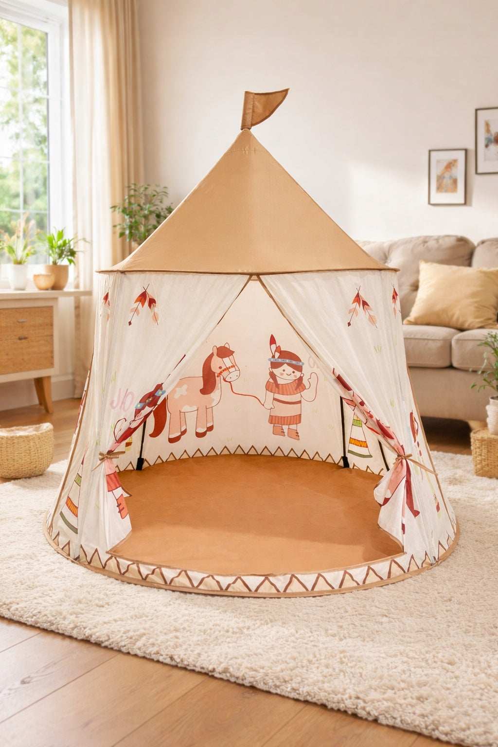 Children's Tent Indian Tipi Teepee Wigwam for Home Room Cottage Castle Manufacturer code UYT-3699