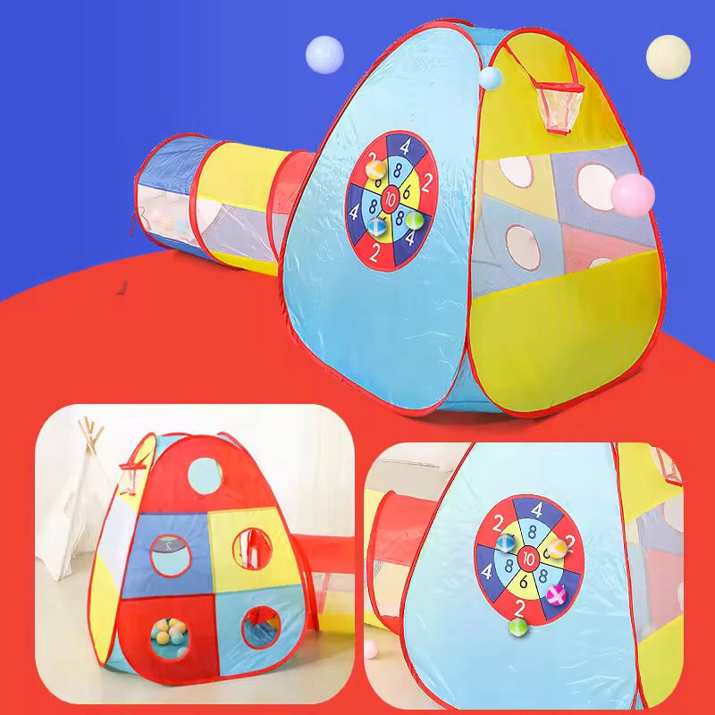 Children's Tent with Tunnel Folding For Garden Room Ball Shield Bag Packaging status original