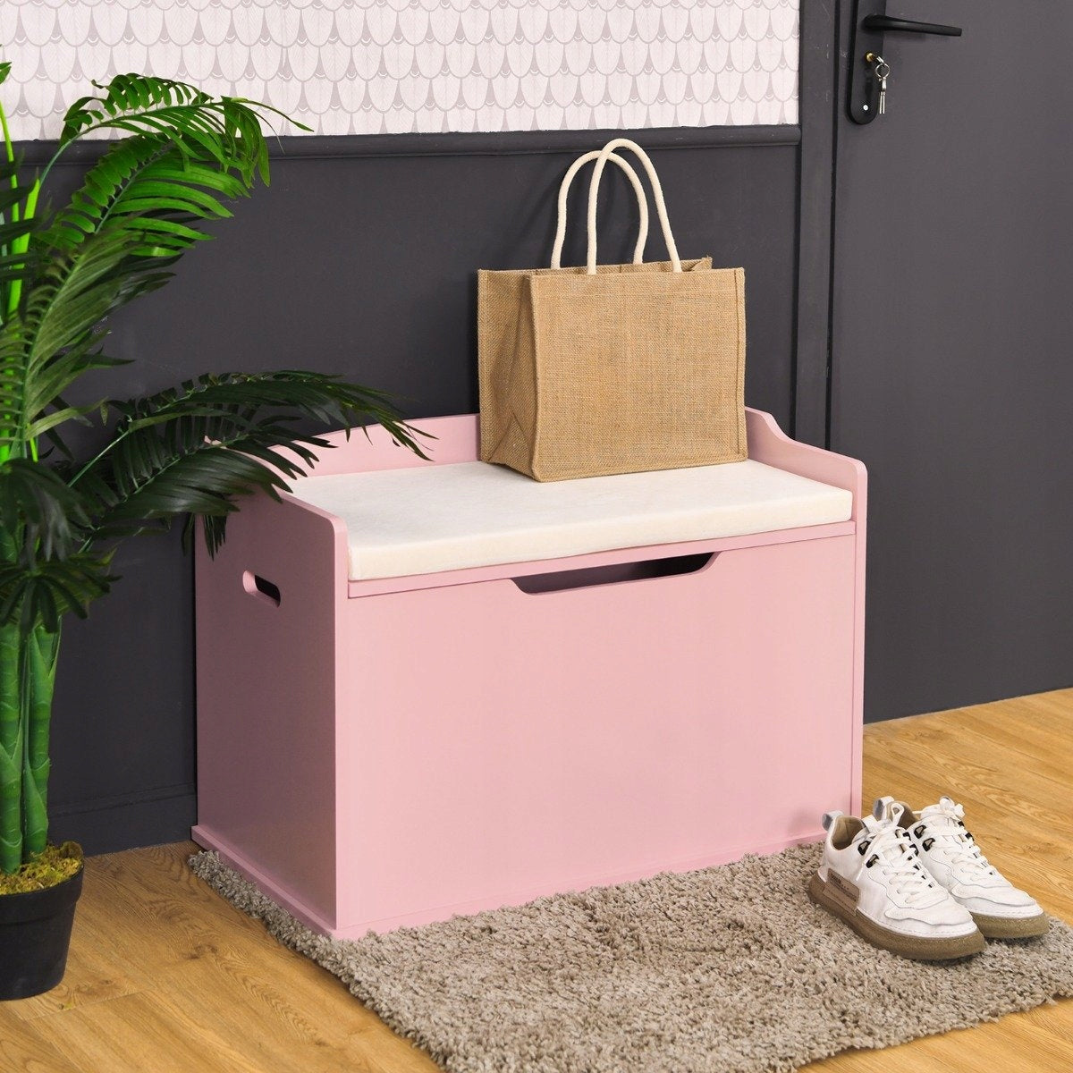 Children's Toy Box with Cover Wooden 2-in-1 Box Manufacturer code TP10238PK