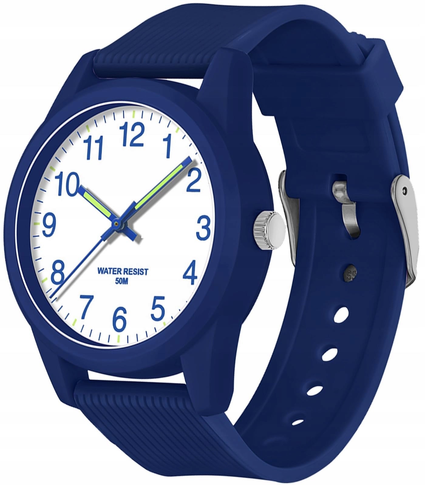 Children's Watch Analog for Learning Clock Clear Dial for Boy