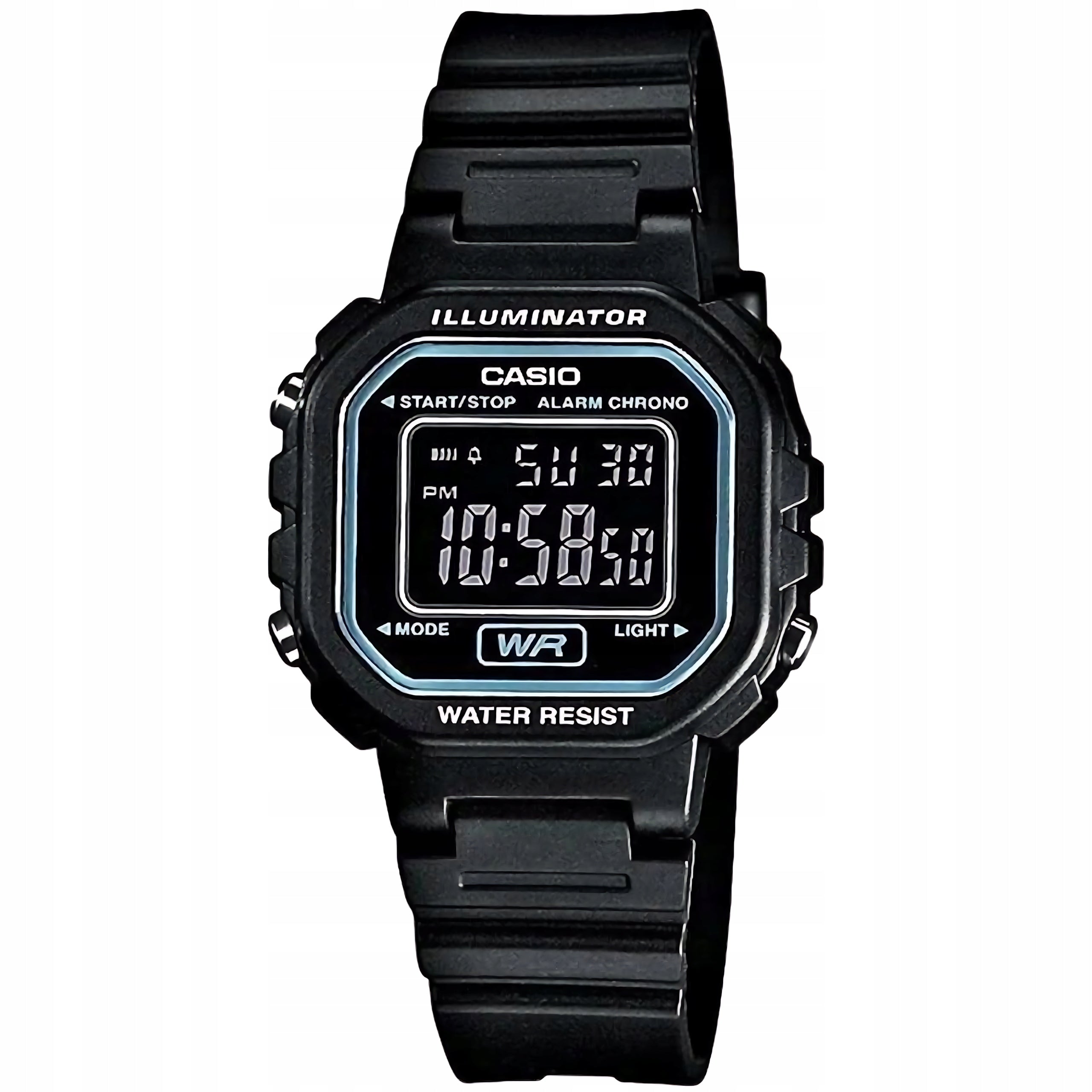 Children's Watch Casio LA-20WH-1B Stopwatch Alarm Blue Accent WR30 Box Packaging status original