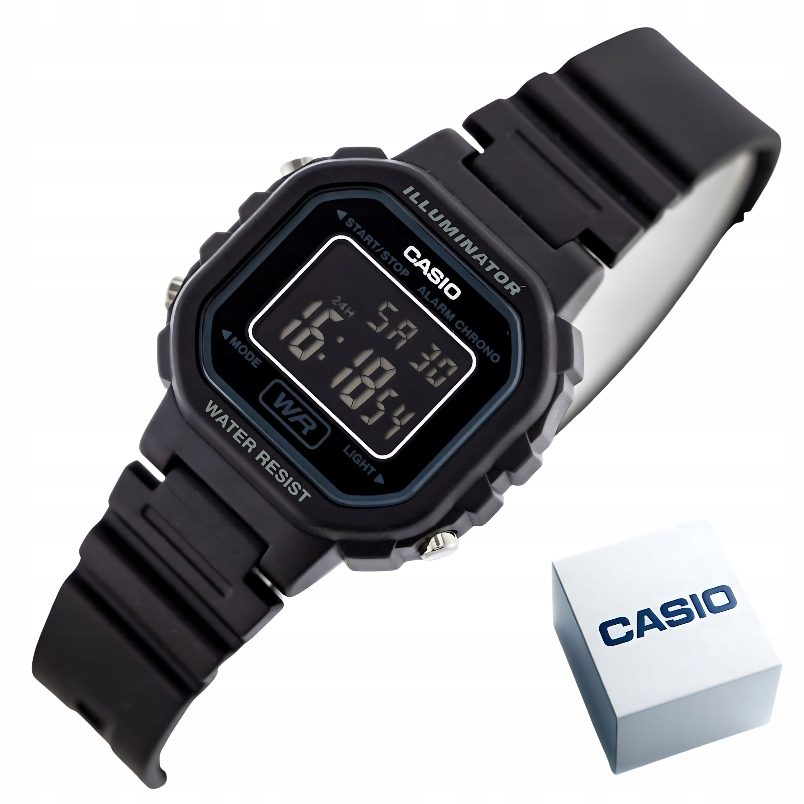 Children's Watch Casio LA-20WH-1B Stopwatch Alarm Blue Accent WR30 Box