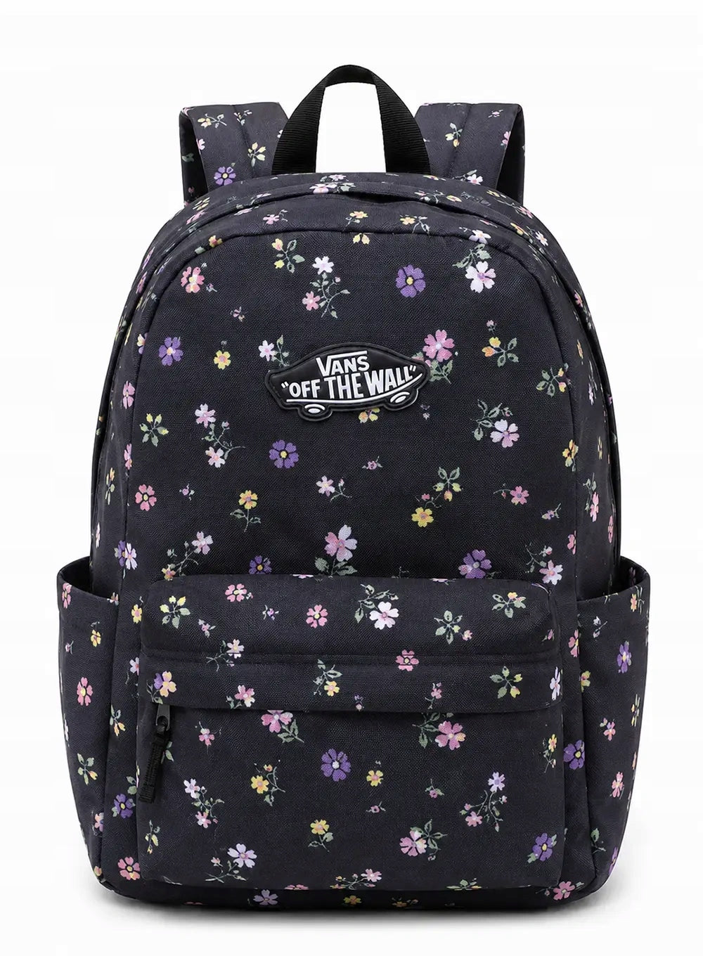 Children's backpack Vans Old Skool Grom black / matte floral black with flowers Brand Vans