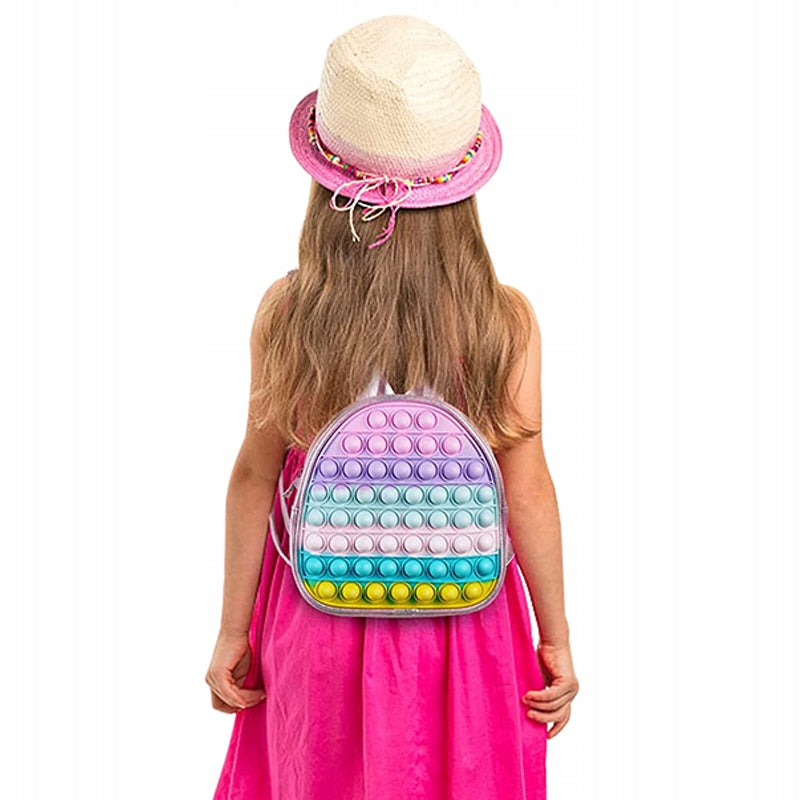Children's backpack preschooler pop it urban lightweight school silicone toy Packaging status original