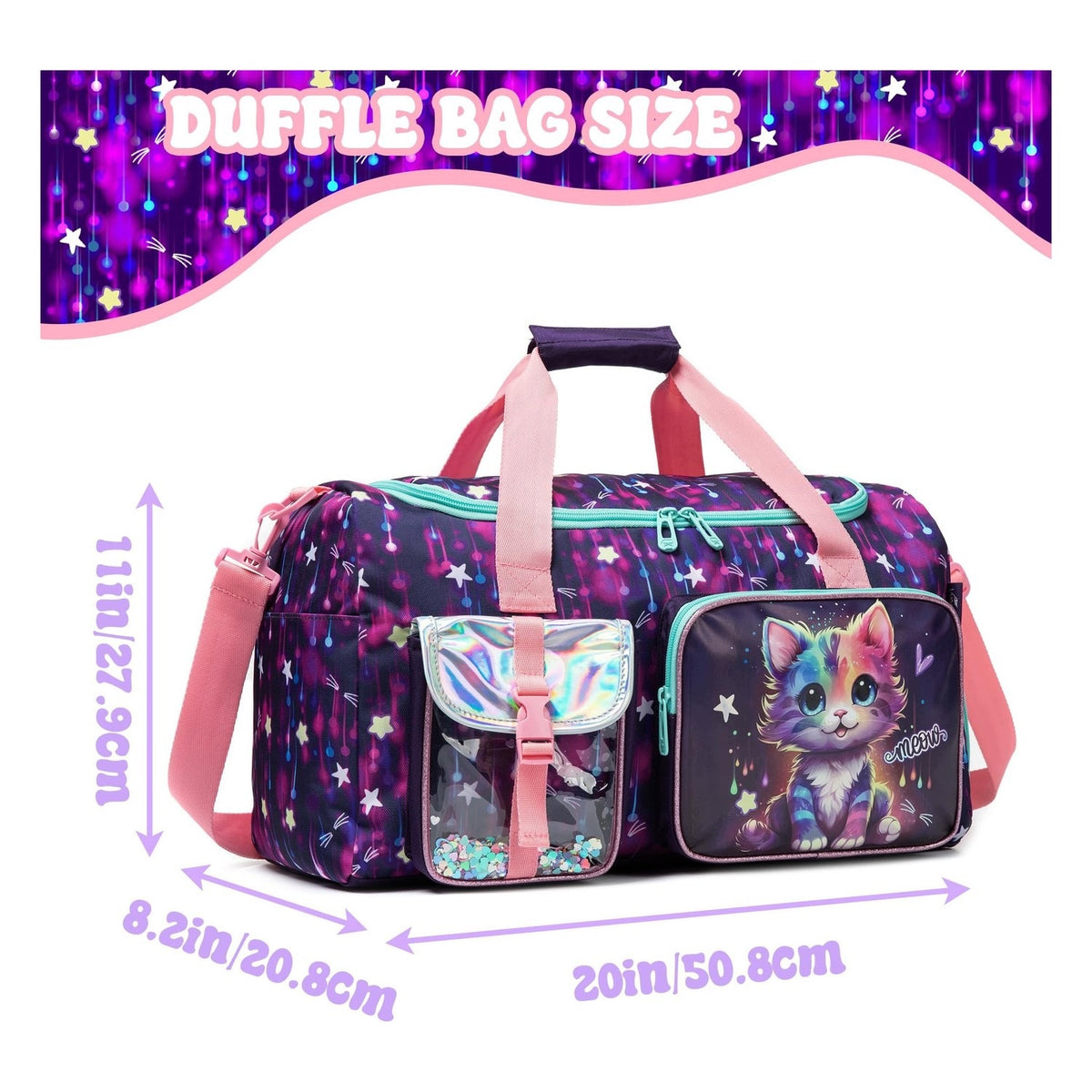 Children's bag - with shoe compartment - for girls Brand no brand