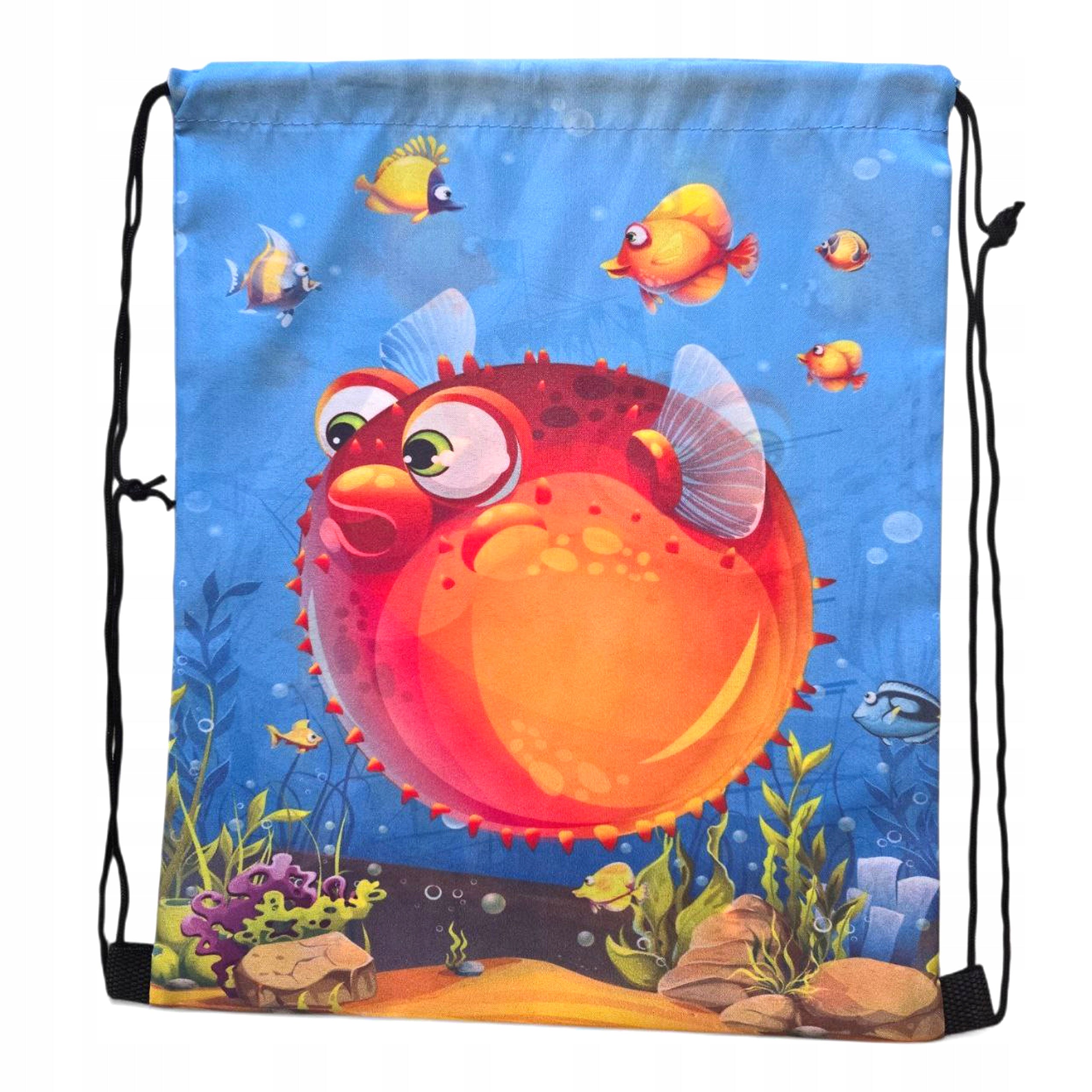 Children's bag with strings cone for pool, beach, school