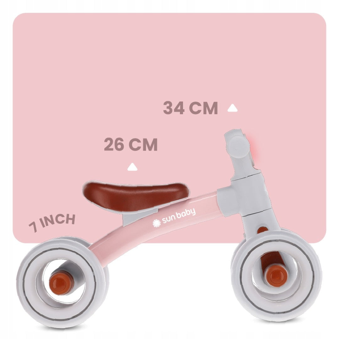Children's balance bike 4 wheels Cross-country Lightweight 2,3 kg LED Zoomi Brake none