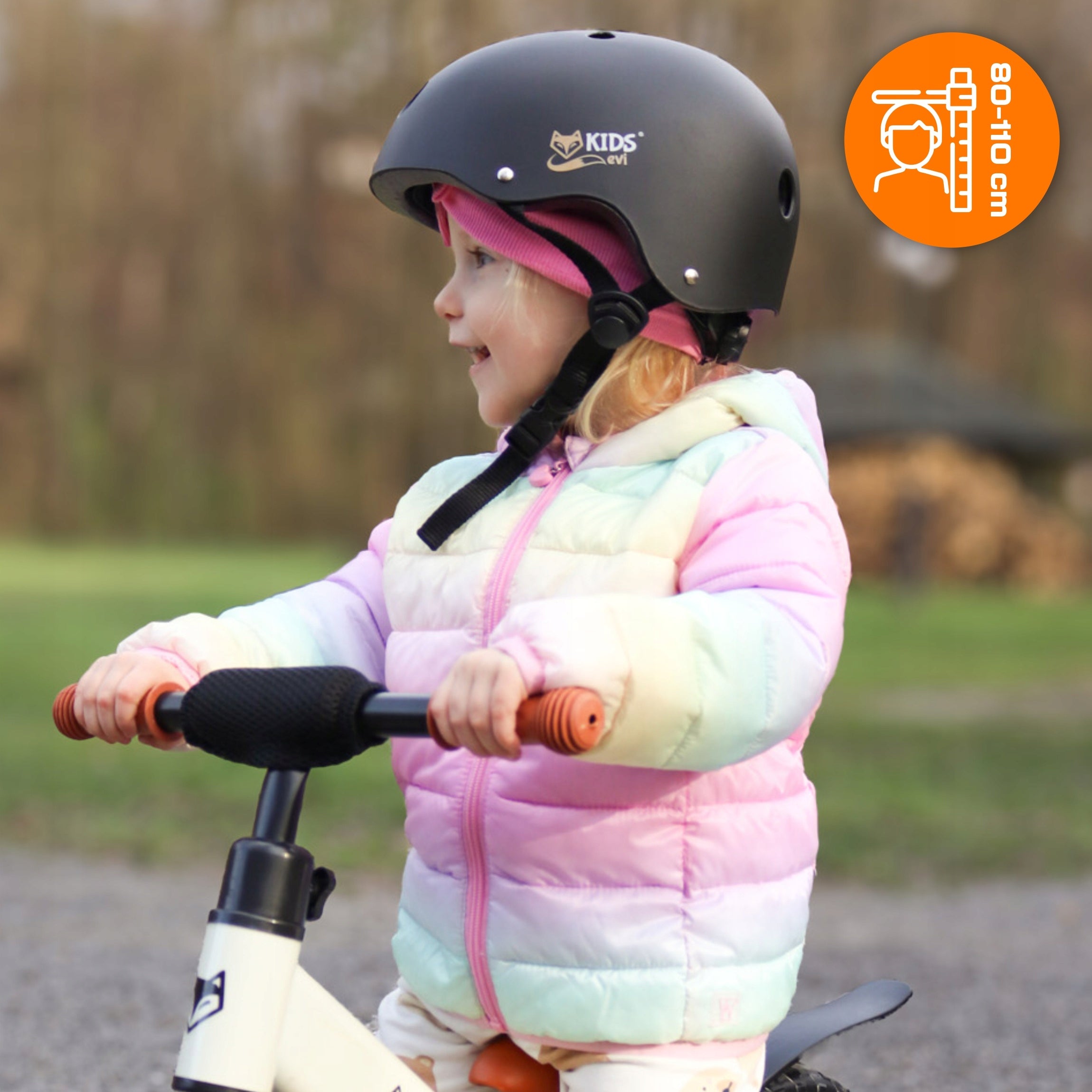Children's balance bike ADJUSTABLE LIGHTWEIGHT STABLE up to 35kg EVI KIDS Brand EVI