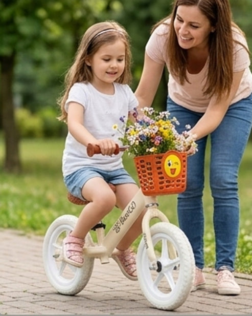 Children's balance bike BeeGO 12 inches from 2,5 sand beige gift Manufacturer code ROWEREK ROWER BIEGOWY BEŻ BEŻOWY NA PREZENT
