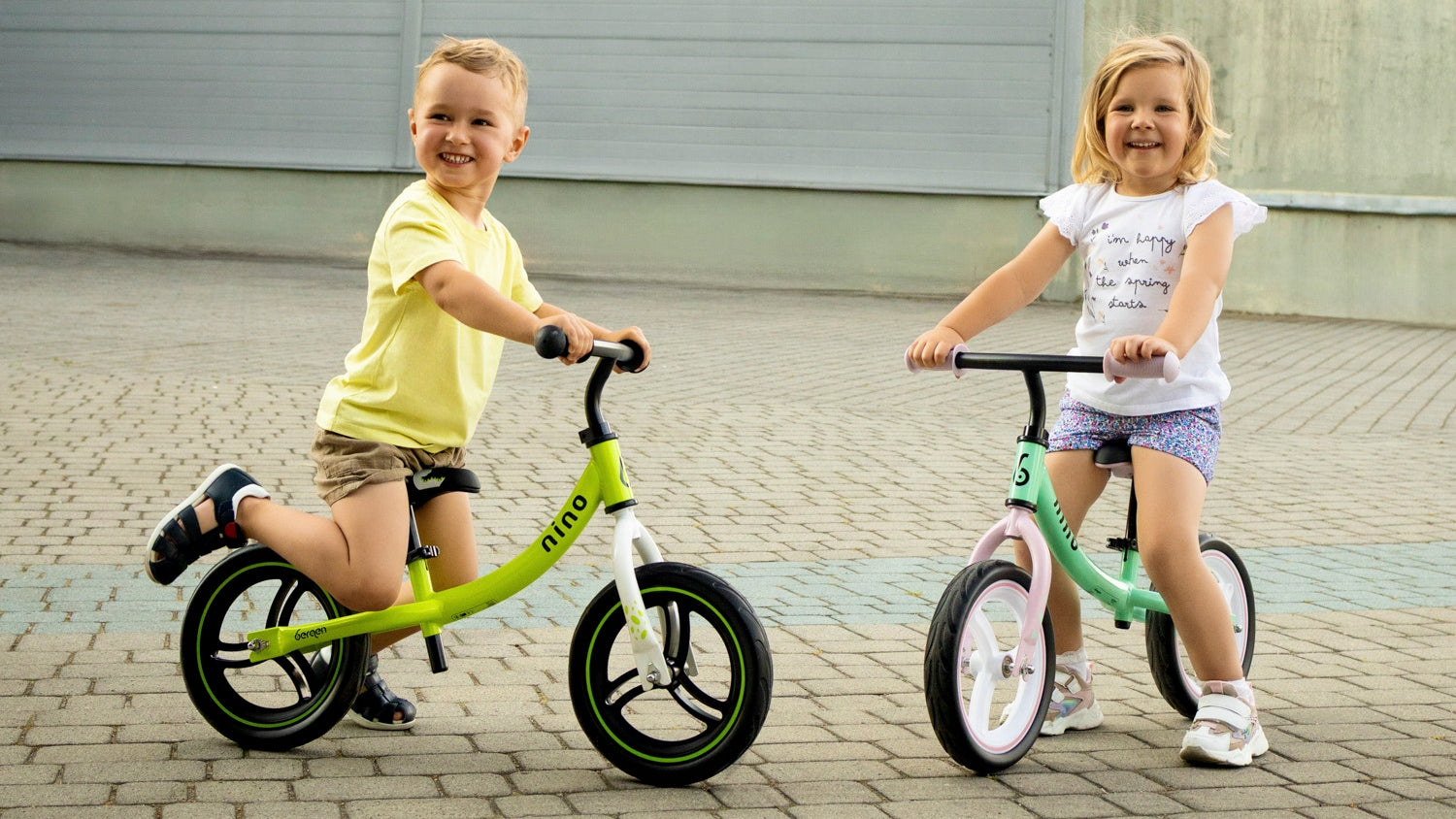 Children's balance bike Bergen nino adjustable light Height 80–110 cm
