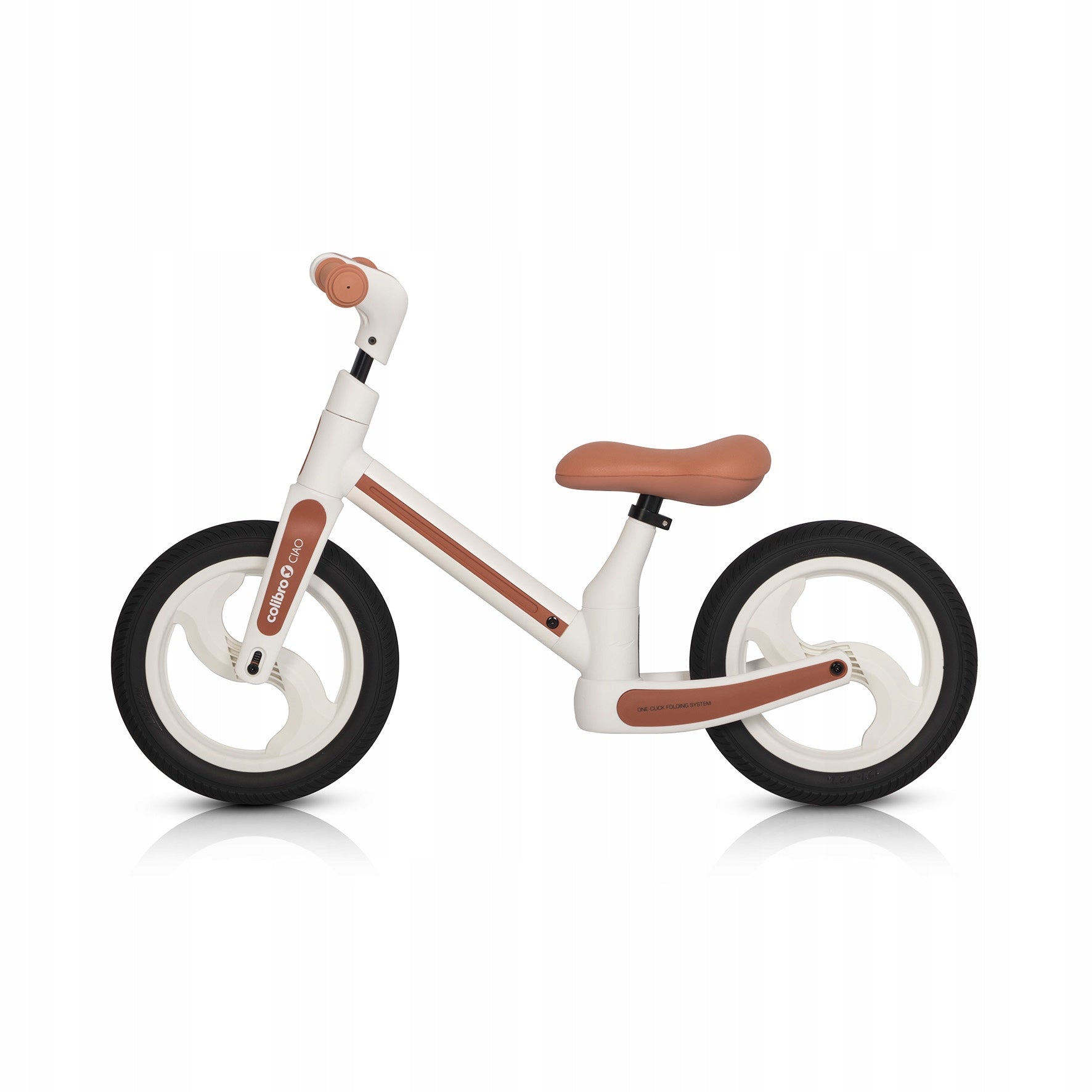 Children's balance bike Colibro Ciao Milky White 12 inches Manufacturer code Rowerek biegowy jeździk dla dzieci lekki