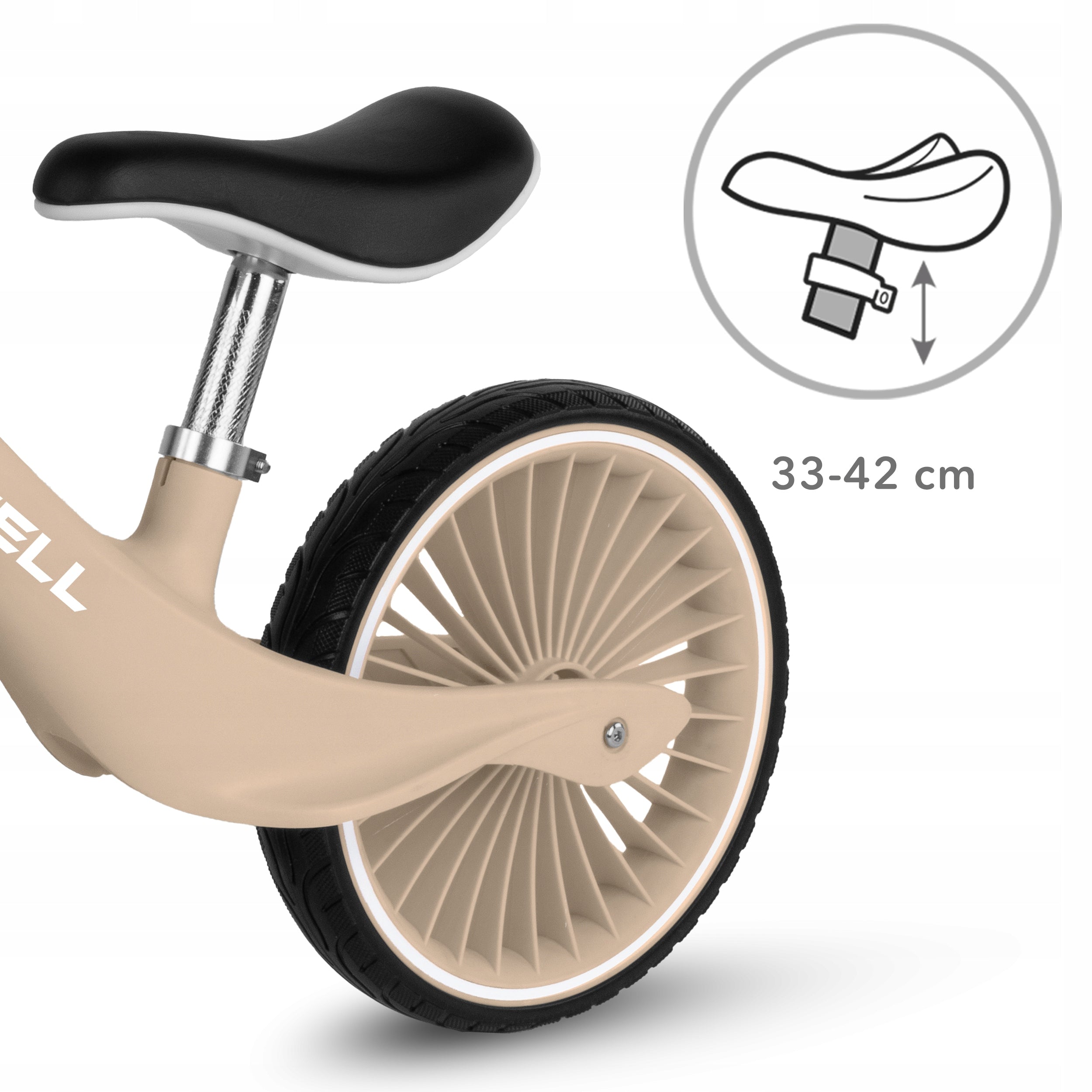 Children's balance bike Kidwell Nix Beige beige Color beige