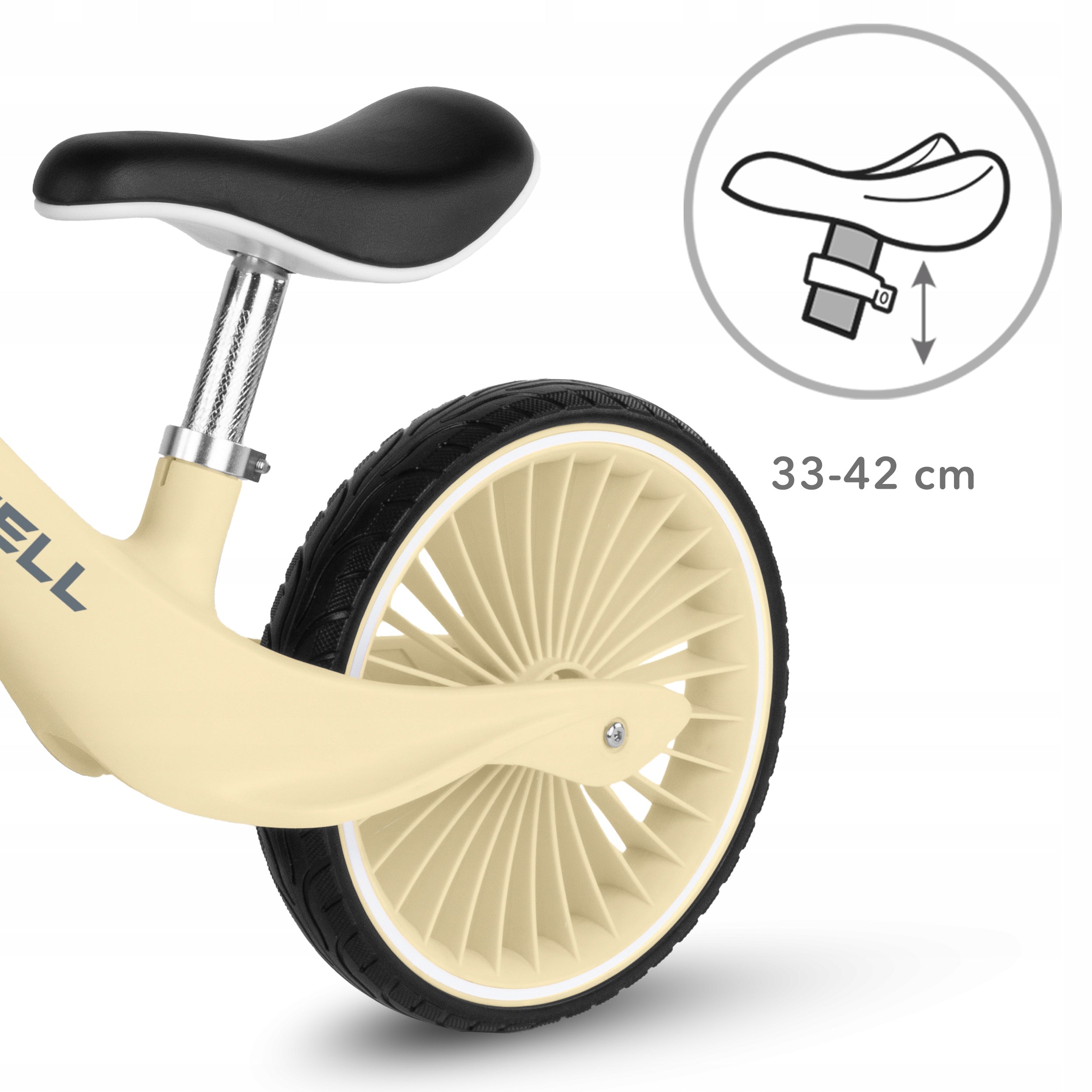 Children's balance bike Kidwell Nix Yellow yellow Color yellow