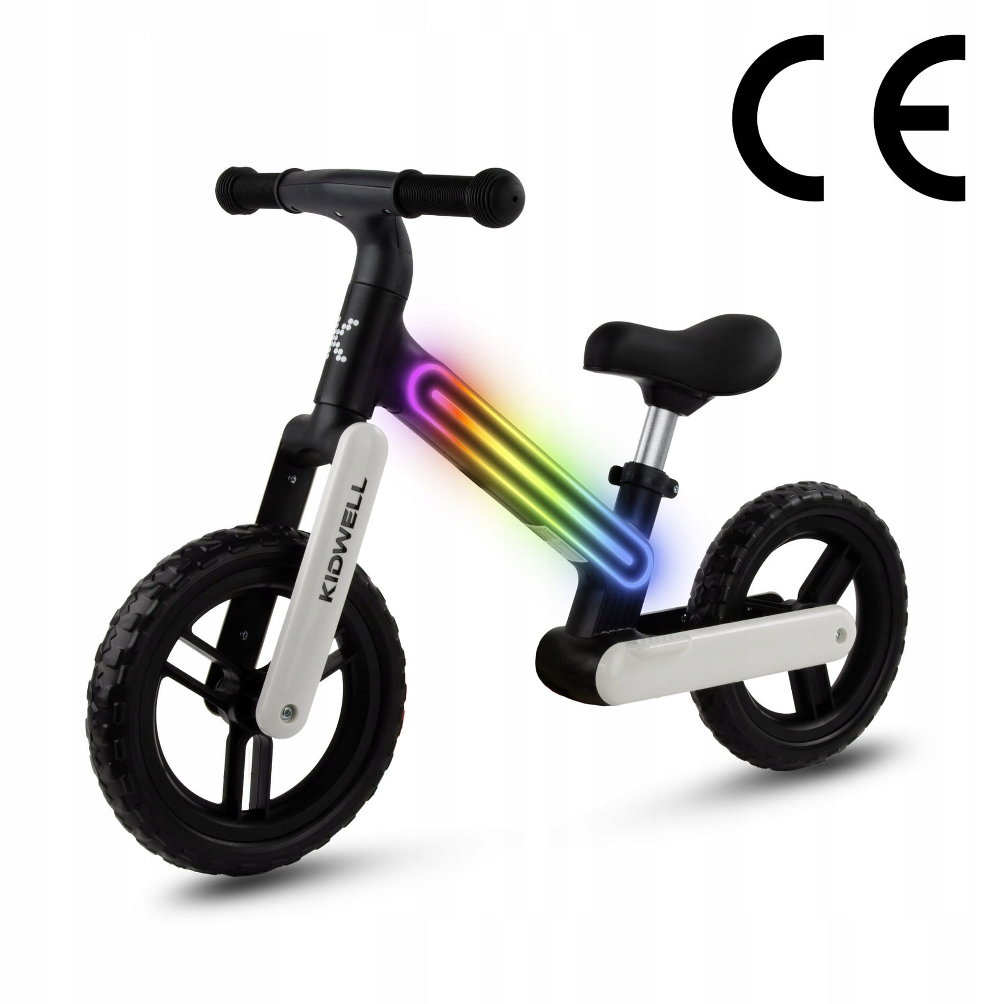 Children's balance bike Kidwell Suno Black LED lights up to 30kg nylon Frame other