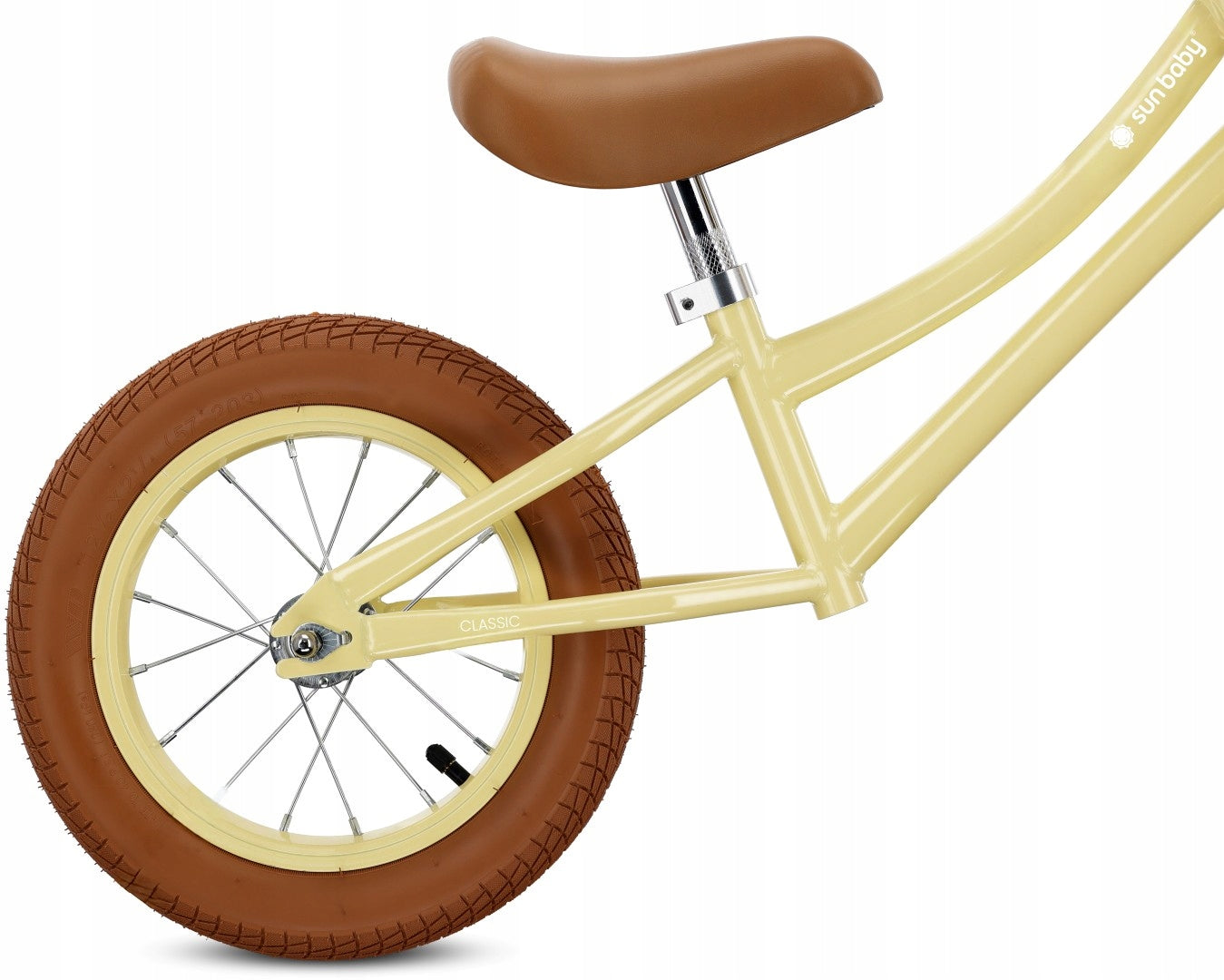 Children's balance bike Lightweight 3,9 kg Retro pumped wheels Basket Classic Brand Sun Baby