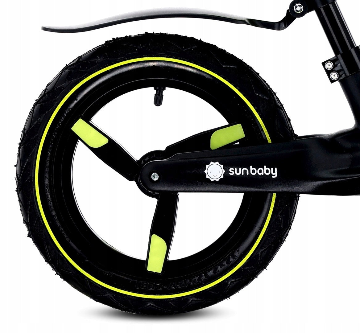 Children's balance bike SPORT nylon Lightweight Mudguard wheels pumped Color black